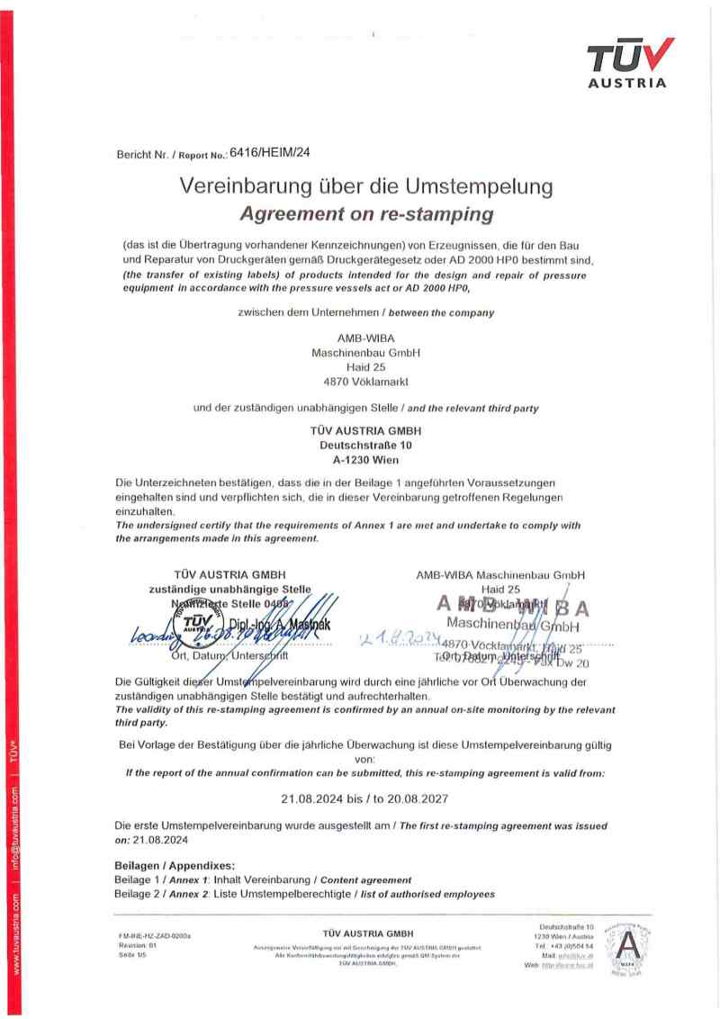 Umstempelzertifikat 2024 2027